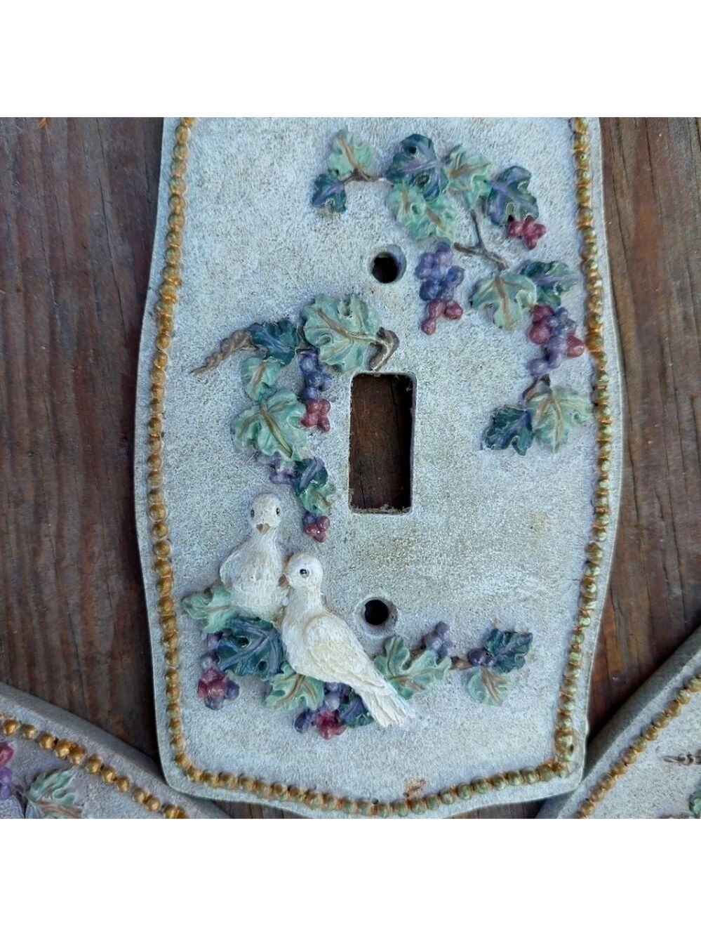 Vintage * 1997 Innovation Giftware 3 Dove Switchplates